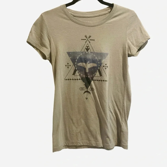 Aeropostale Size Medium Dove Native Graphic Shirt Boho - Picture 4 of 6